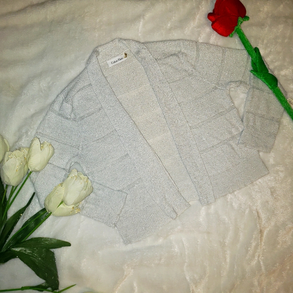 Calvin Klein Silver Cardigan